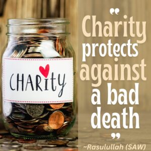 Charity protects against a bad death.