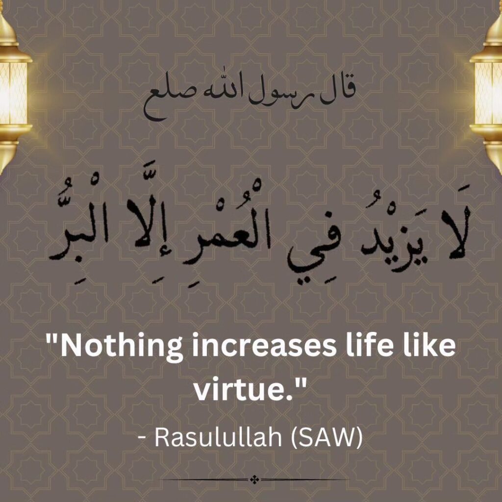 Nothing increases life like virtue