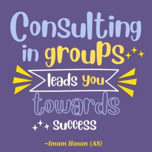 Consulting in groups leads you towards Success.