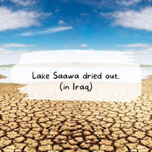 Lake Saawa dried out (in Iraq)